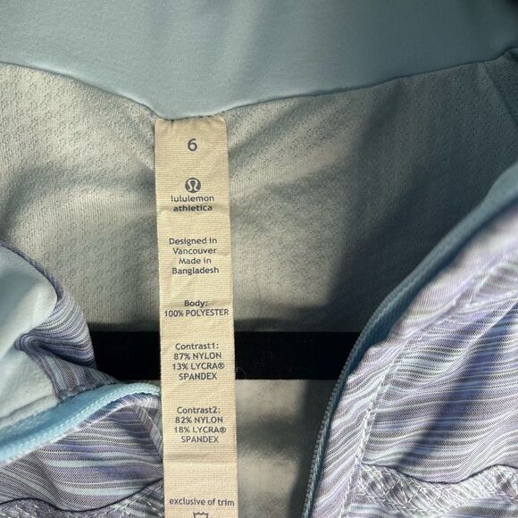 Lululemon Run: Make A Break Jacket Twisted Stripe Caspian Blue - Picture 9 of 9